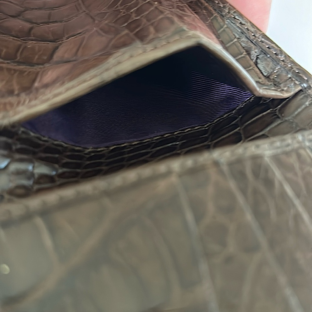 Authentic RALPH LAUREN Purple Label Alligator Wallet. - Picture 5 of 7